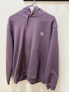 adidas Men’s Purple Hoodie with Trefoil Logo